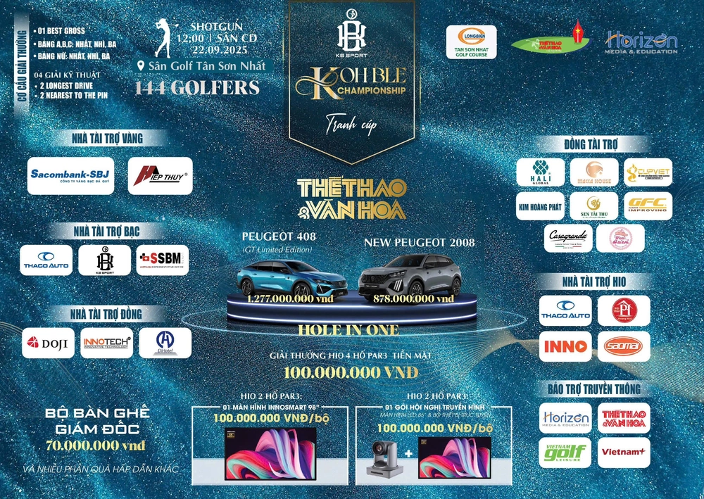 Tỏa sáng ngày khai mạc Giải Golf Kohble Championship - Cúp Báo Thể thao & Văn hóa: Dấu ấn từ những nhà đồng hành  - Ảnh 1.