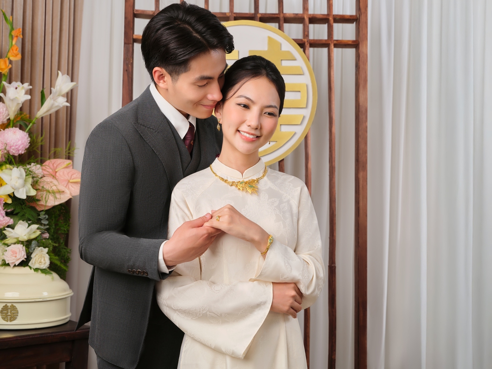 PNJ giới thiệu BST trang sức cưới &quot;Lá ngọc cành vàng&quot; - Ảnh 1.