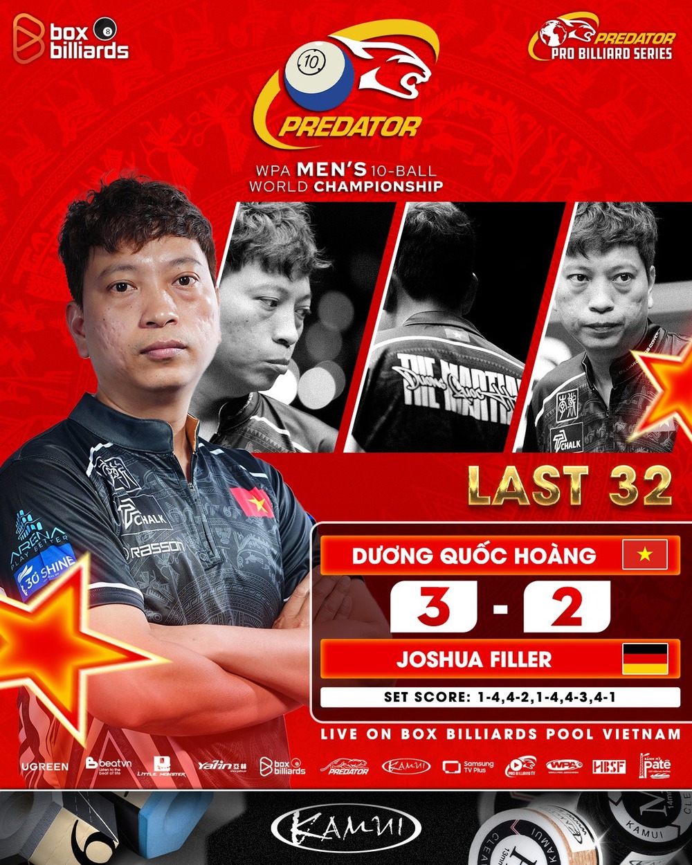 Dương Quốc Hoàng đánh bại cựu số 1 thế giới ở giải vô địch thế giới 10 bi nam 2025 - Ảnh 1.