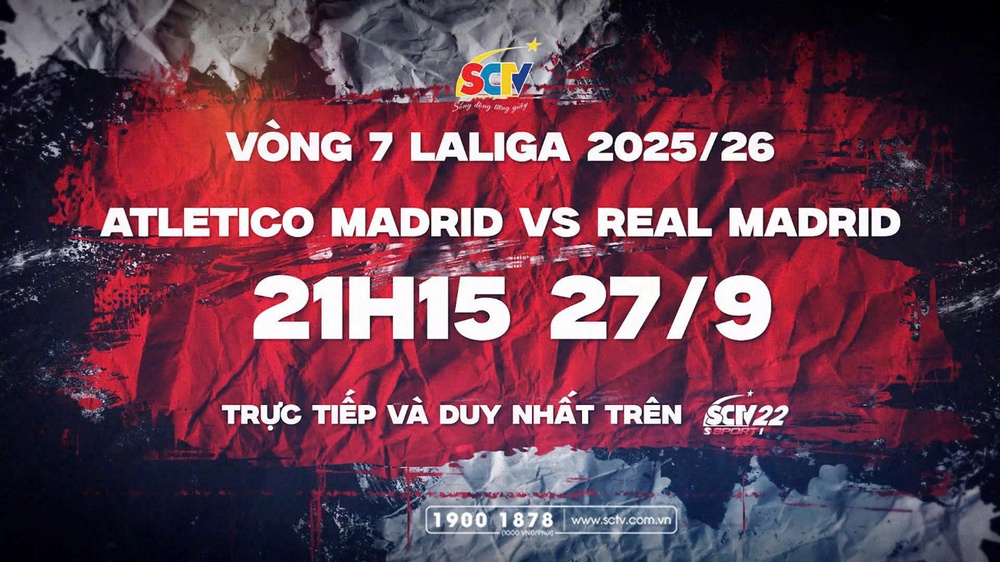 Siêu kinh điển Madrid: Đại chiến không khoan nhượng. Trực tiếp và duy nhất 21h15 ngày 27/9 trên SCTV22 - Ảnh 2.