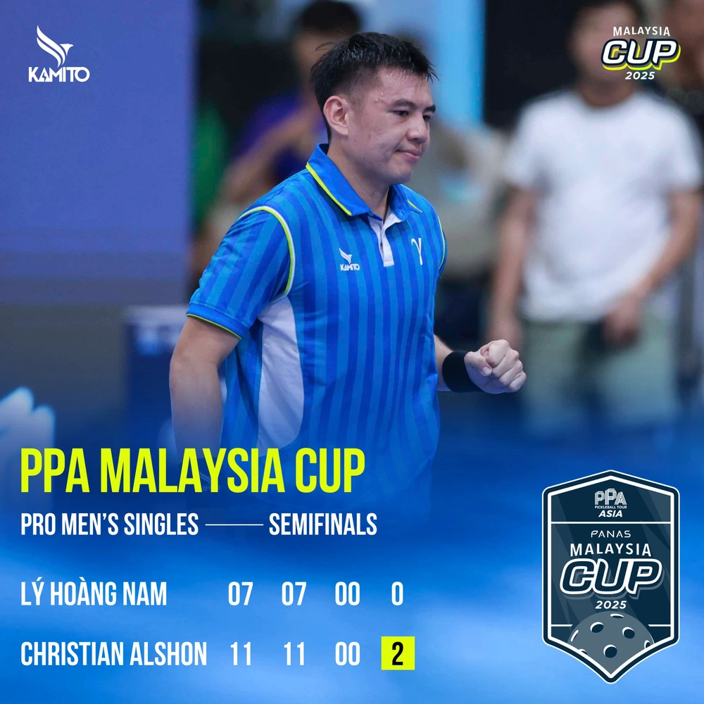 Lý Hoàng Nam thua tay vợt số 1 thế giới ở bán kết PPA Malaysia Cup 2025 - Ảnh 1.