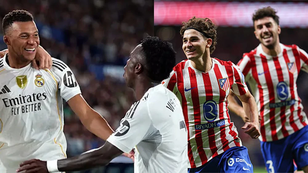 Atletico Madrid Chấm Dứt Chuỗi Bất Bại Của Real Madrid Trong Mưa Bàn Thắng Kịch Tính - Ảnh 2.