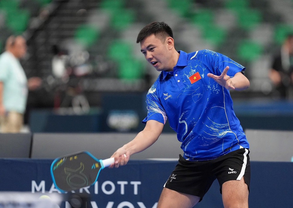Thắng đồng hương trong trận tranh hạng 3, Lý Hoàng Nam chính thức lọt vào Top 3 pickleball châu Á - Ảnh 1.