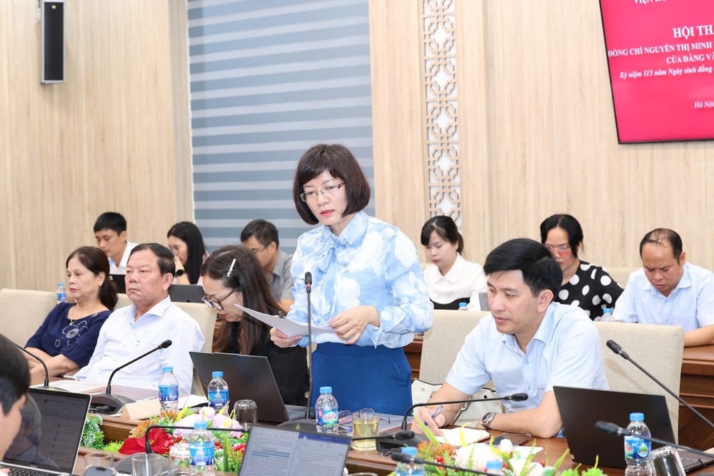 Hội thảo kỷ niệm 115 năm ngày sinh đồng chí Nguyễn Thị Minh Khai - Ảnh 3.