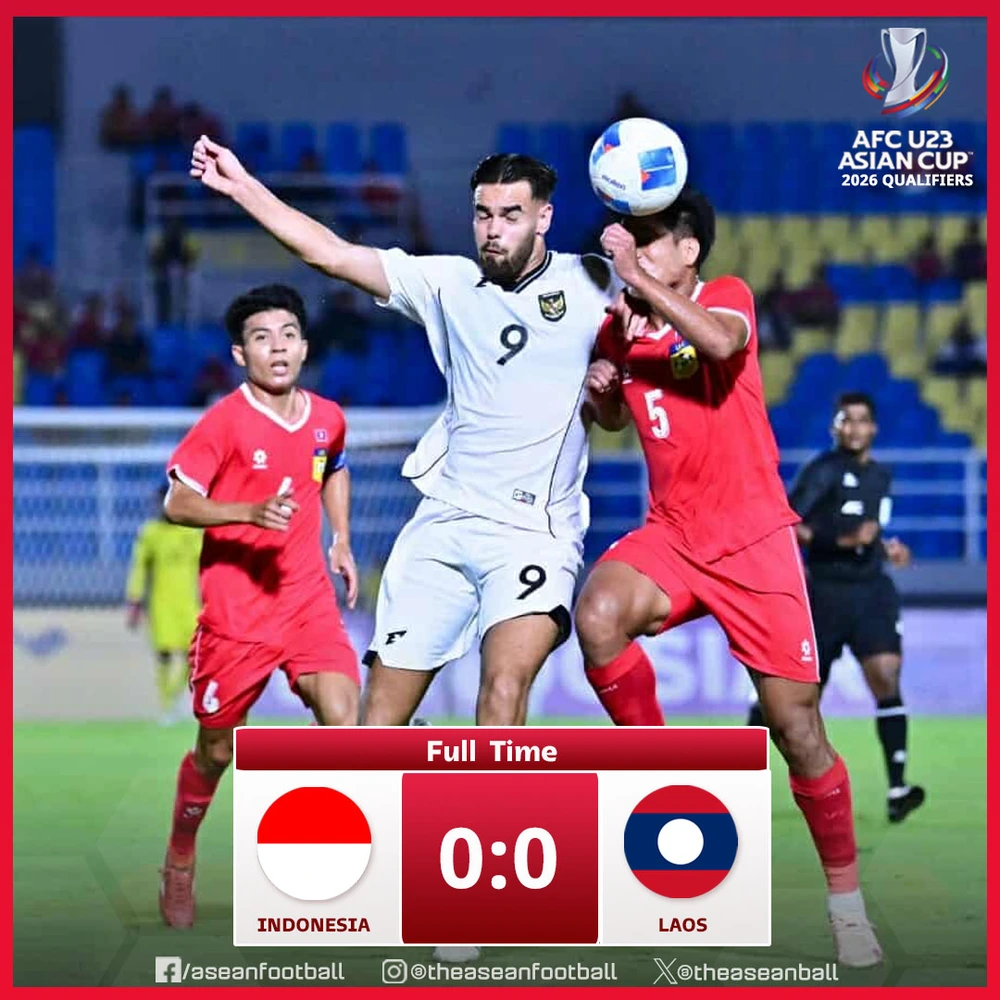 HLV Hà Lan cùng U23 Indonesia gây thất vọng khi bị Lào cầm hòa, Campuchia tạo bất ngờ trước đại diện Tây Á - Ảnh 1.