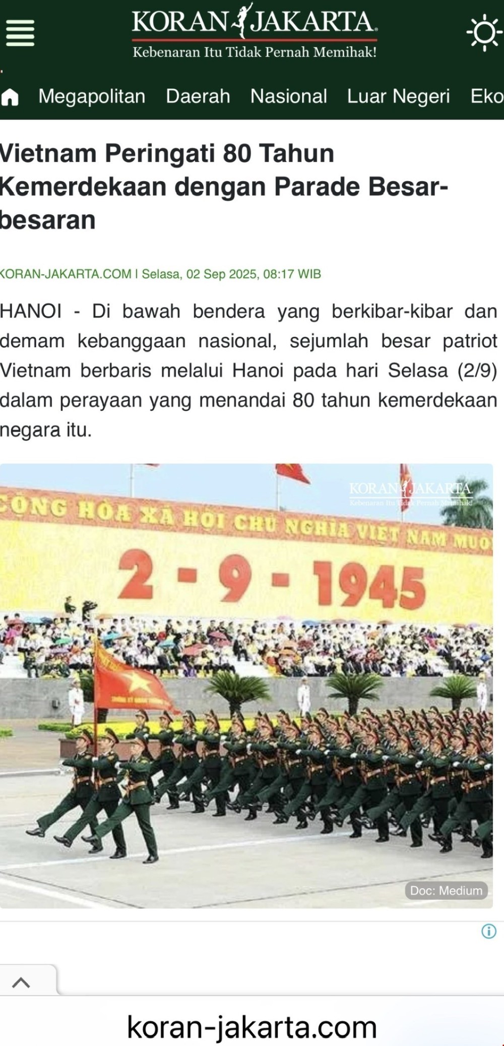 Truyền thông quốc tế ấn tượng với Lễ kỷ niệm 80 năm Quốc khánh Việt Nam - Ảnh 4.