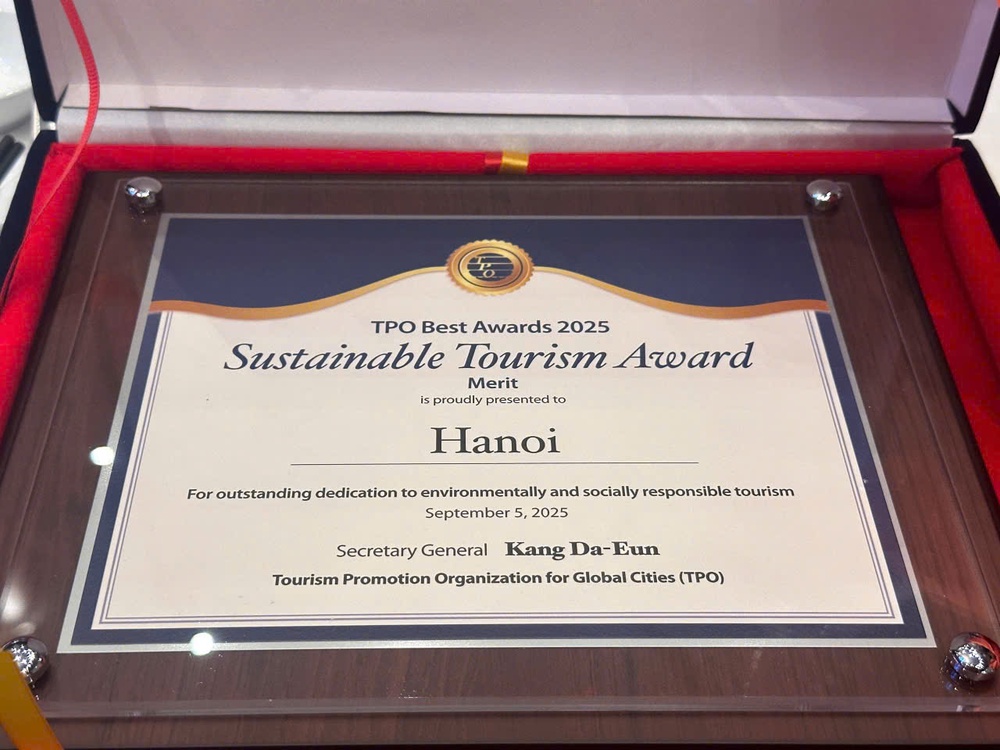Hà Nội được vinh danh “Du lịch bền vững” tại Đại hội đồng TPO - Ảnh 2. Hà Nội được vinh danh “Du lịch bền vững” tại Đại hội đồng TPO - Ảnh 2.