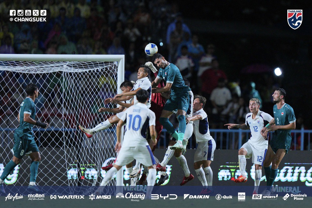Tuyển Iraq Nhận 2 Thẻ Đỏ Vẫn Thắng Thái Lan, Vô Địch King’s Cup 2025 - Ảnh 1. Tuyển Iraq Nhận 2 Thẻ Đỏ Vẫn Thắng Thái Lan, Vô Địch King’s Cup 2025 - Ảnh 1.