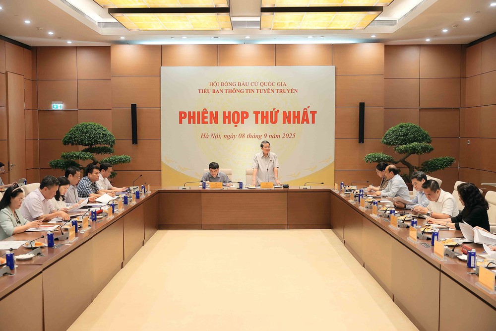 Phiên họp thứ nhất Tiểu ban Thông tin tuyên truyền, Hội đồng Bầu cử quốc gia - Ảnh 1.