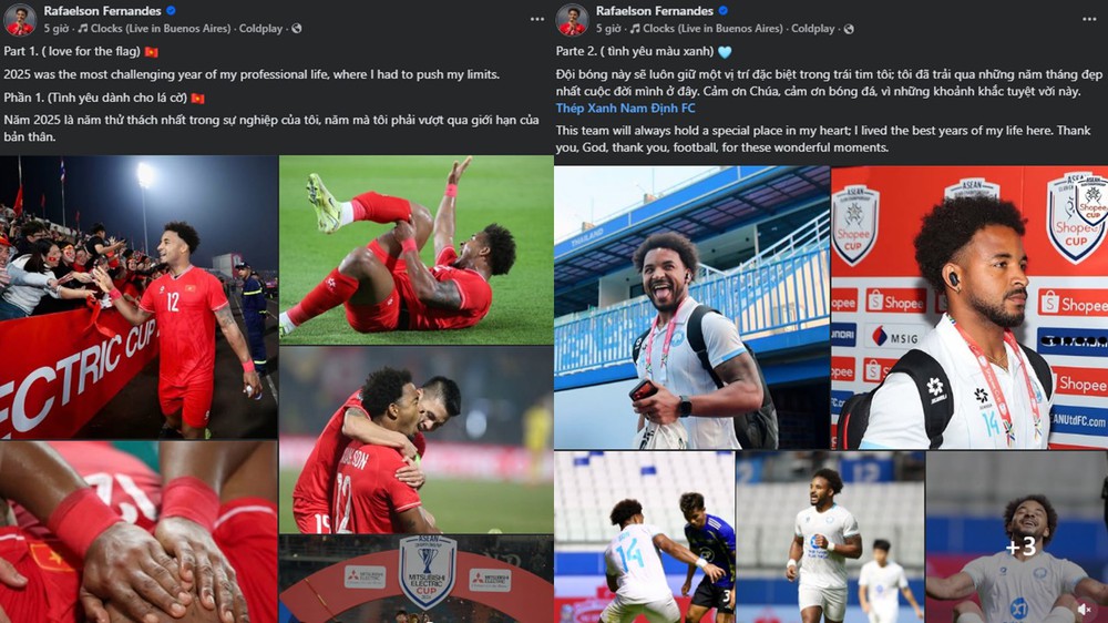 Các ngôi sao bóng đá Việt Nam đón năm mới thế nào? - Ảnh 1.