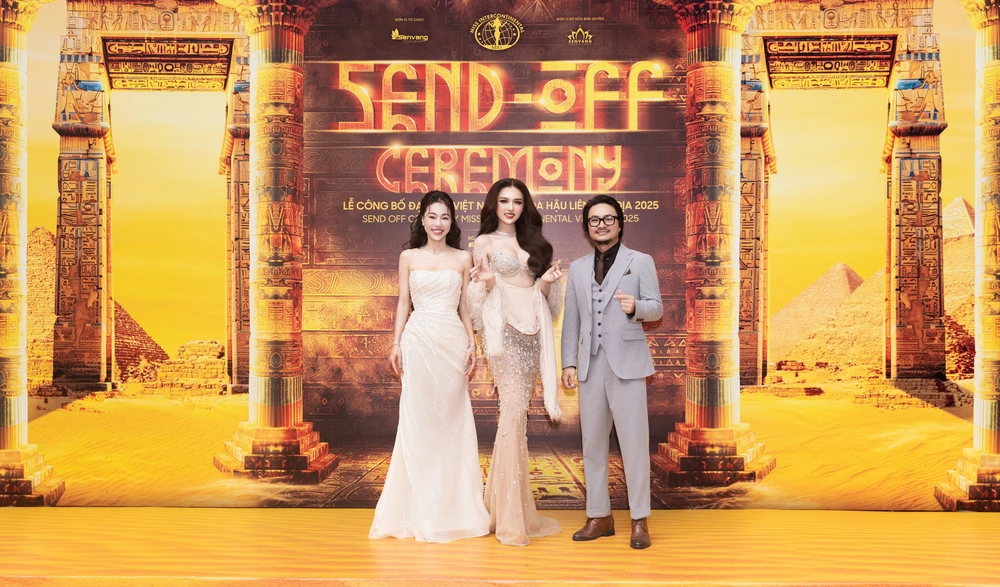 Á hậu Thu Ngân nhận sash Miss Intercontinental Vietnam 2025 - Ảnh 1.