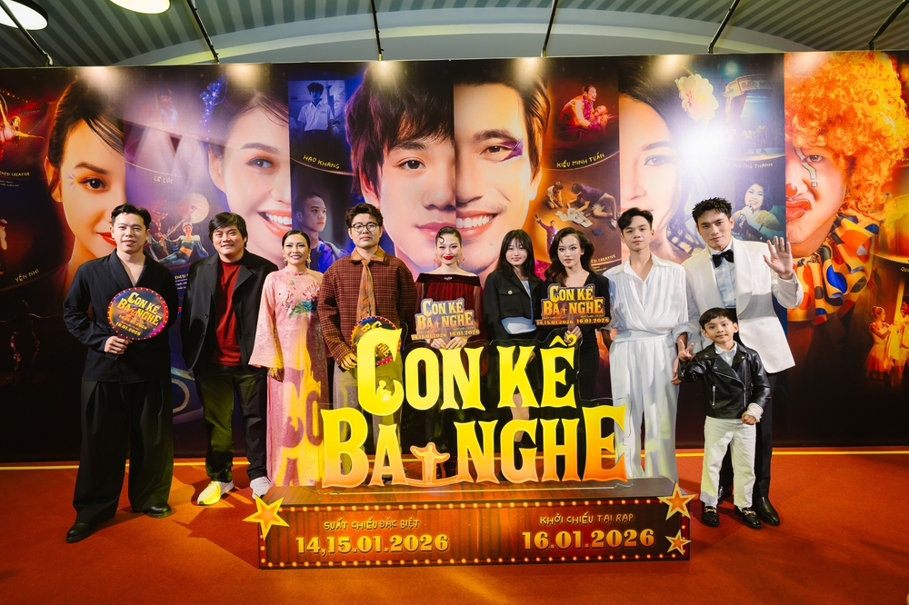 Dàn sao dự thảm đỏ ra mắt phim "Con kể ba nghe" - Ảnh 1.