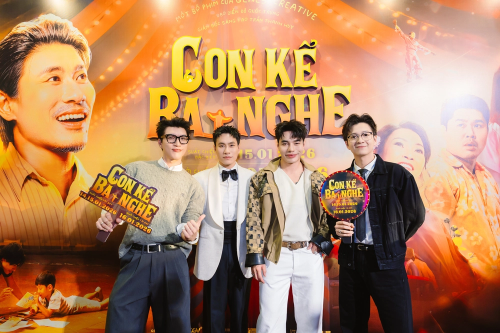 Dàn sao dự thảm đỏ ra mắt phim "Con kể ba nghe" - Ảnh 2.