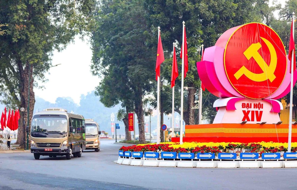 Công an Hà Nội thông báo phân luồng giao thông phục vụ Đại hội XIV của Đảng - Ảnh 1.