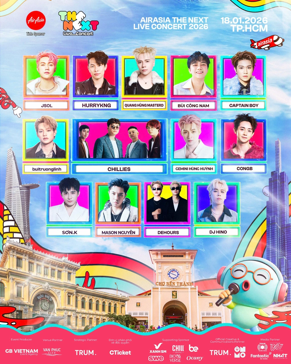 Quang Hùng MasterD, HURRYKNG mở màn năm mới trong "AirAsia The next live concert 2026" - Ảnh 1. Quang Hùng MasterD, HURRYKNG mở màn năm mới trong "AirAsia The next live concert 2026" - Ảnh 1.