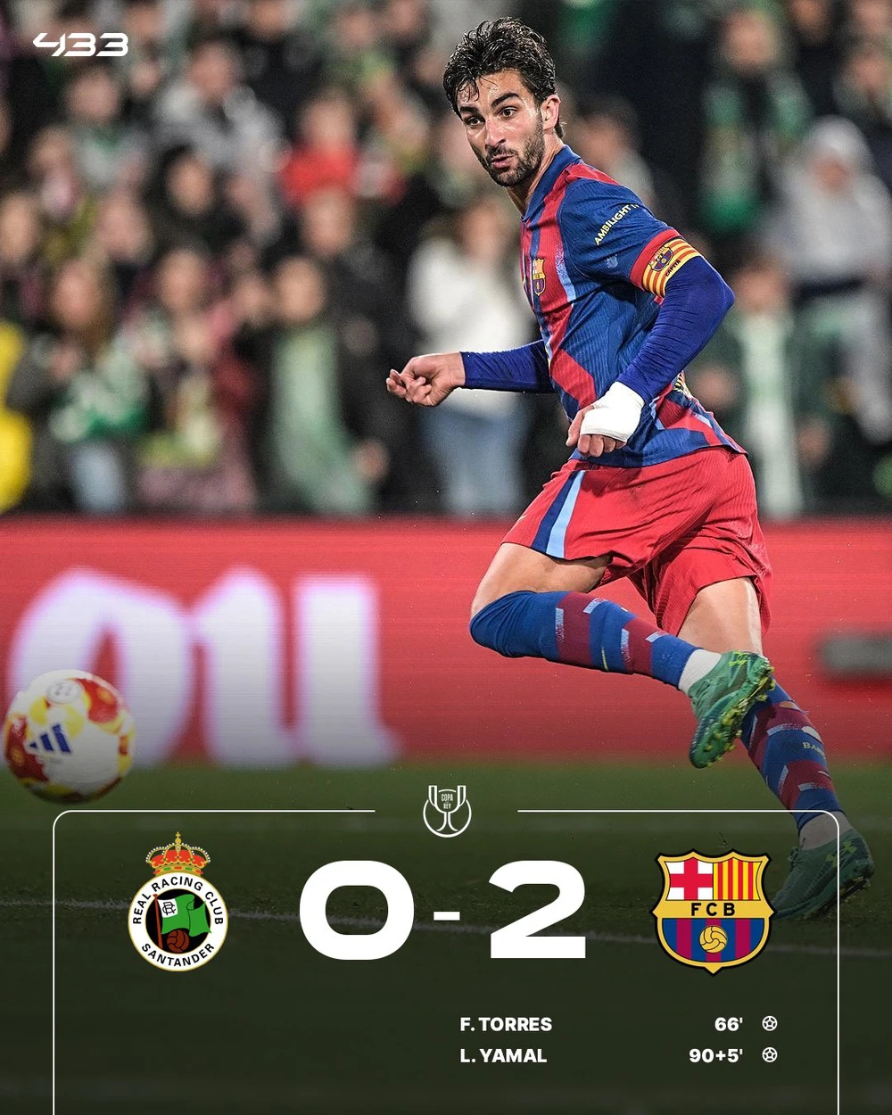 Kết quả bóng đá Barcelona vs Racing: Lamine Yamal ghi bàn, Barca thắng trận thứ 13 liên tiếp - Ảnh 3.