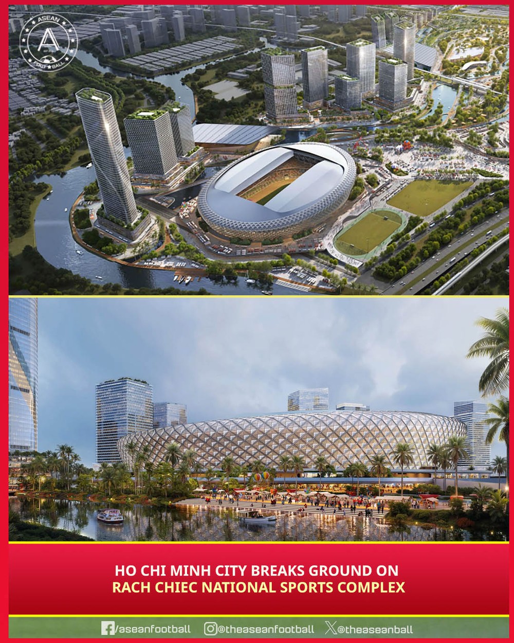 Truyền thông Đông Nam Á ấn tượng về dự án SVĐ 70 nghìn chỗ lớn nhất Việt Nam vừa được khởi công - Ảnh 1.