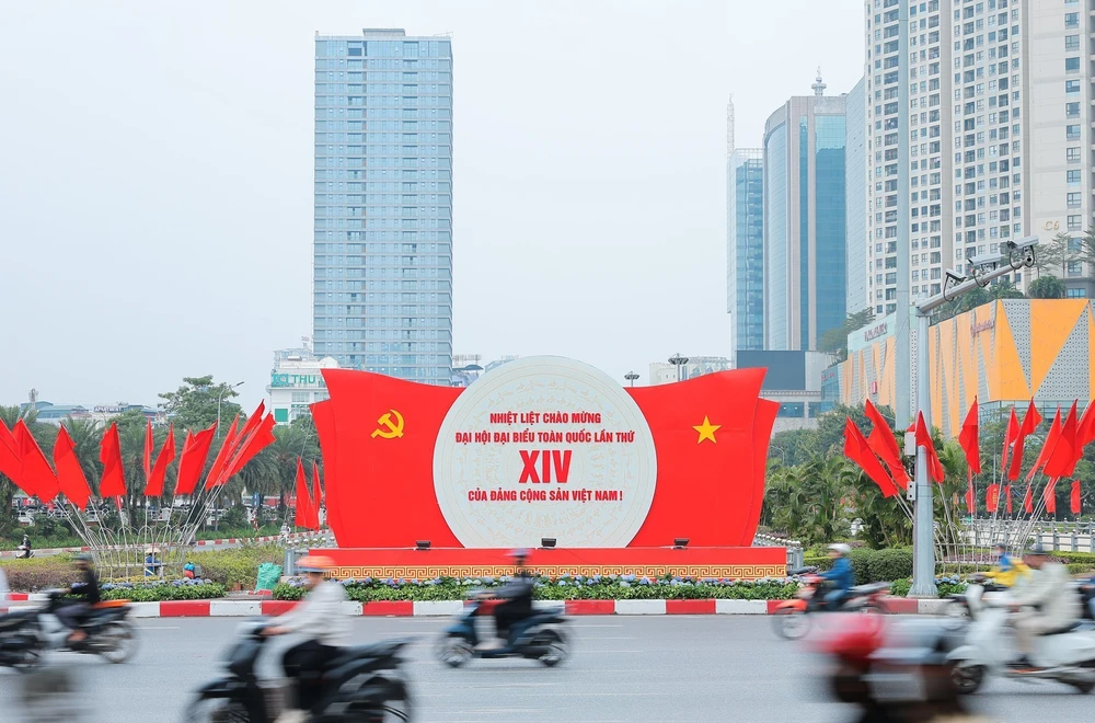 Đại hội XIV của Đảng: Rực rỡ cờ hoa chào mừng Đại hội XIV - Ảnh 6.