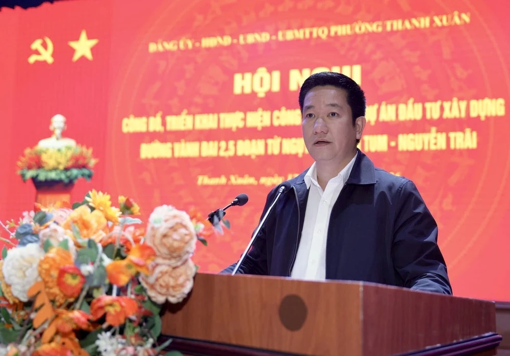 Hà Nội: Đối thoại giải phóng mặt bằng tuyến Vành đai 2,5 đoạn qua phường Thanh Xuân - Ảnh 2.