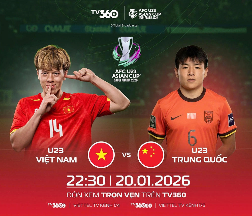 Lịch thi đấu bóng đá hôm nay 20/1: Trực tiếp U23 Việt Nam đấu với U23 Trung Quốc - Ảnh 1.