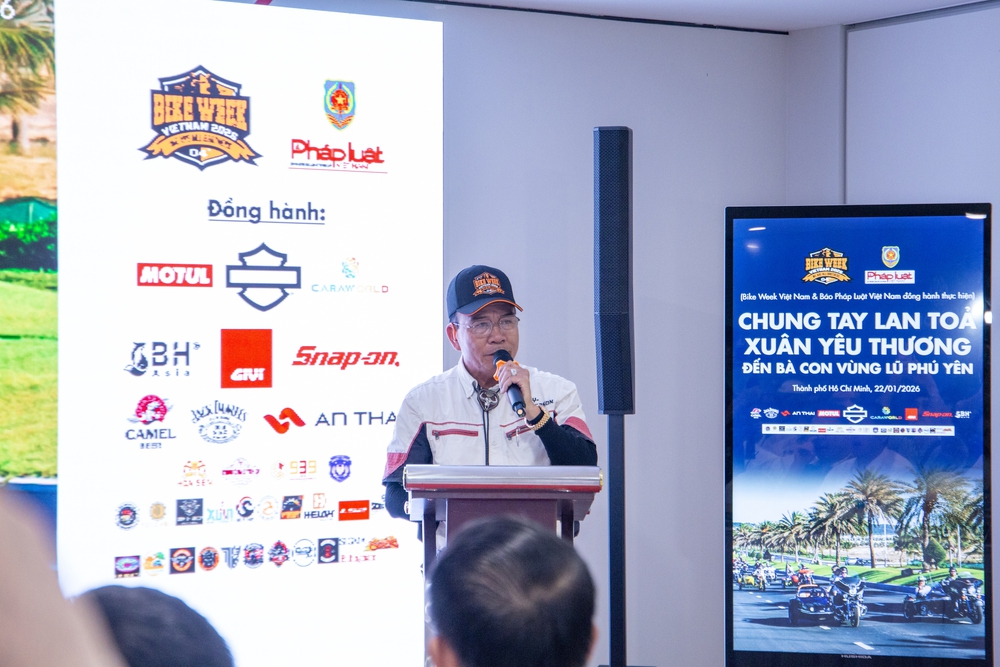 Bike Week Việt Nam chung tay lan tỏa xuân yêu thương đến bà con vùng lũ Phú Yên - Ảnh 1.