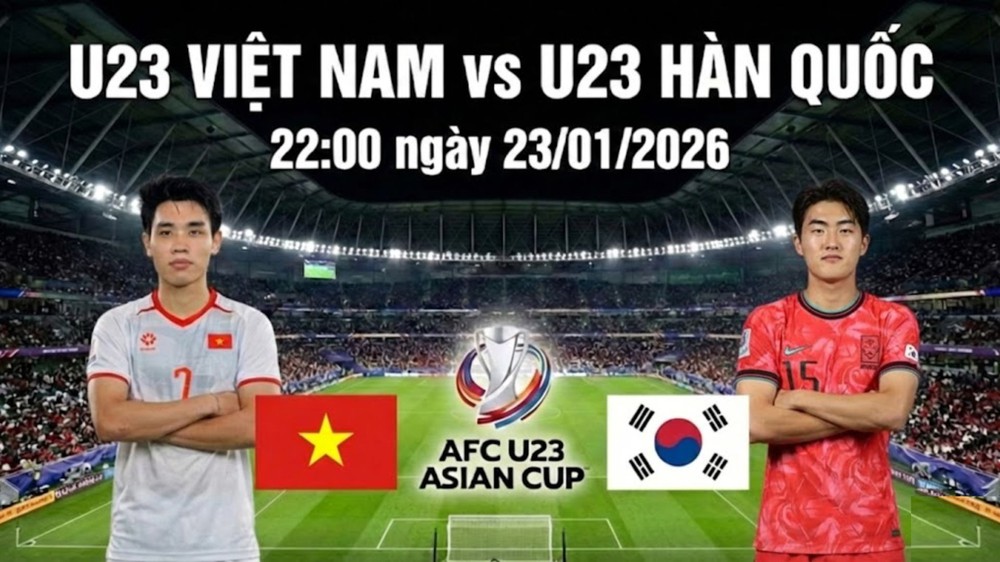 Lịch thi đấu bóng đá hôm nay 23/1: Trực tiếp U23 Việt Nam đấu với U23 Hàn Quốc - Ảnh 1. Lịch thi đấu bóng đá hôm nay
