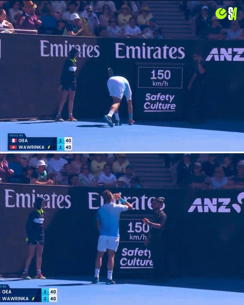 Cựu vô địch Grand Slam tranh thủ... uống bia trong khi thi đấu ở Australian Open 2026 - Ảnh 1. Cựu vô địch Grand Slam tranh thủ... uống bia trong khi thi đấu ở Australian Open 2026 - Ảnh 1.