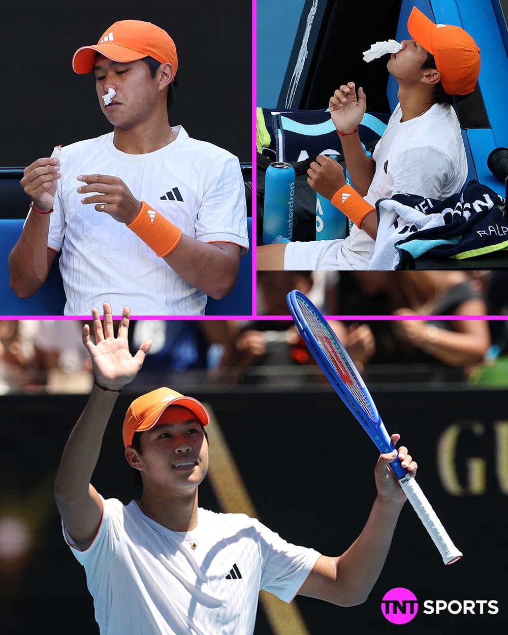 Phải tạm dừng trận đấu vì chảy máu mũi, tay vợt gốc Việt vẫn có lần đầu vào tứ kết Grand Slam - Ảnh 2.