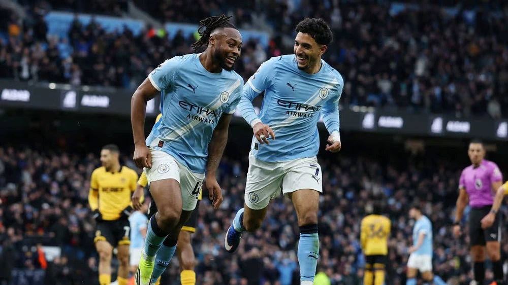 Man City thắng Wolves 2-0: Không Haaland, Man City vẫn sống tốt - Ảnh 1.
