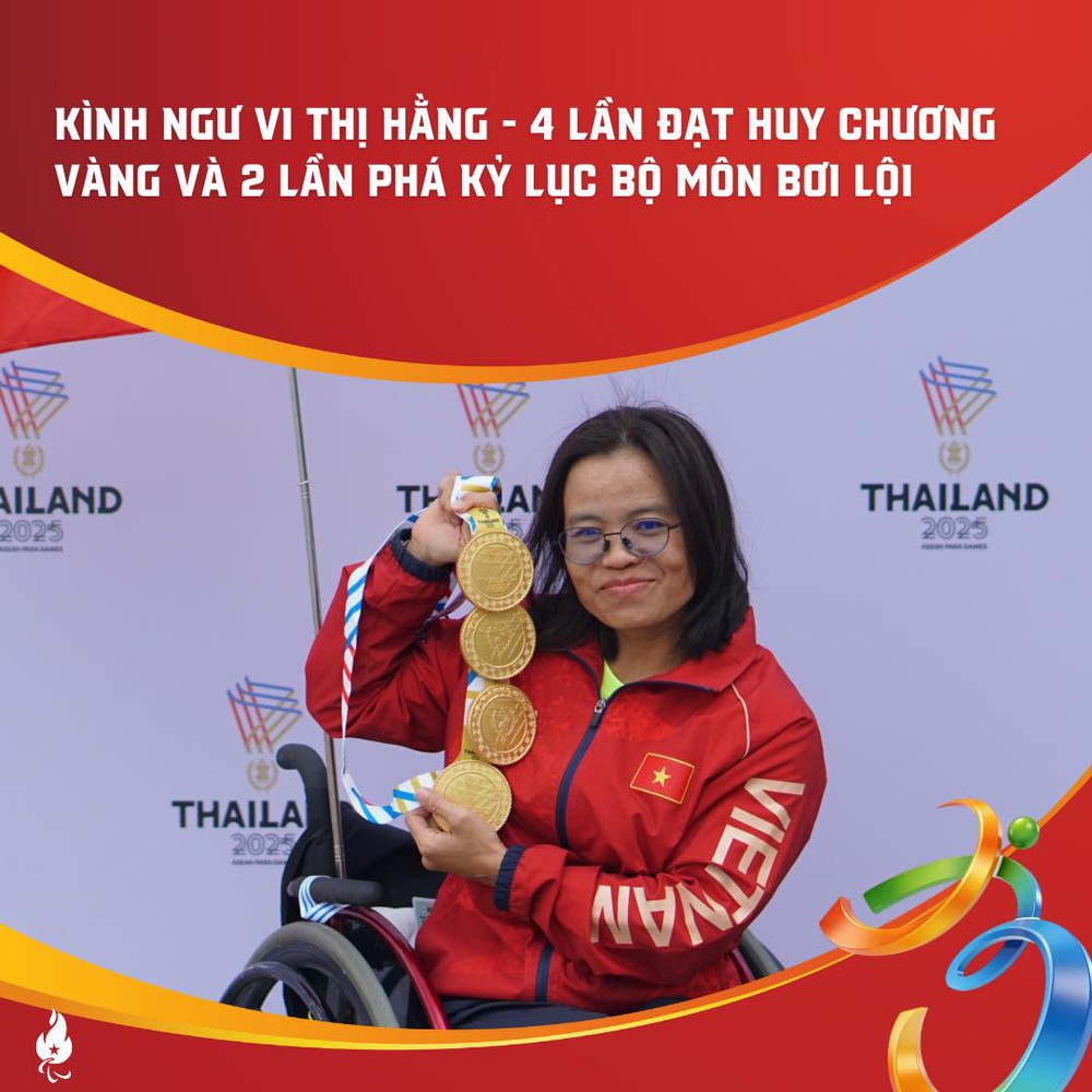 Bơi lội và cờ vua gặt mưa vàng ở ASEAN Para Games 13, Việt Nam hoàn thành mục tiêu Top 5 - Ảnh 1.