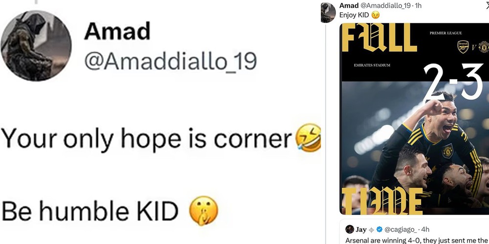 MU giành chiến thắng trước Arsenal, Amad Diallo đăng bài "đá xoáy" đối thủ - Ảnh 1.