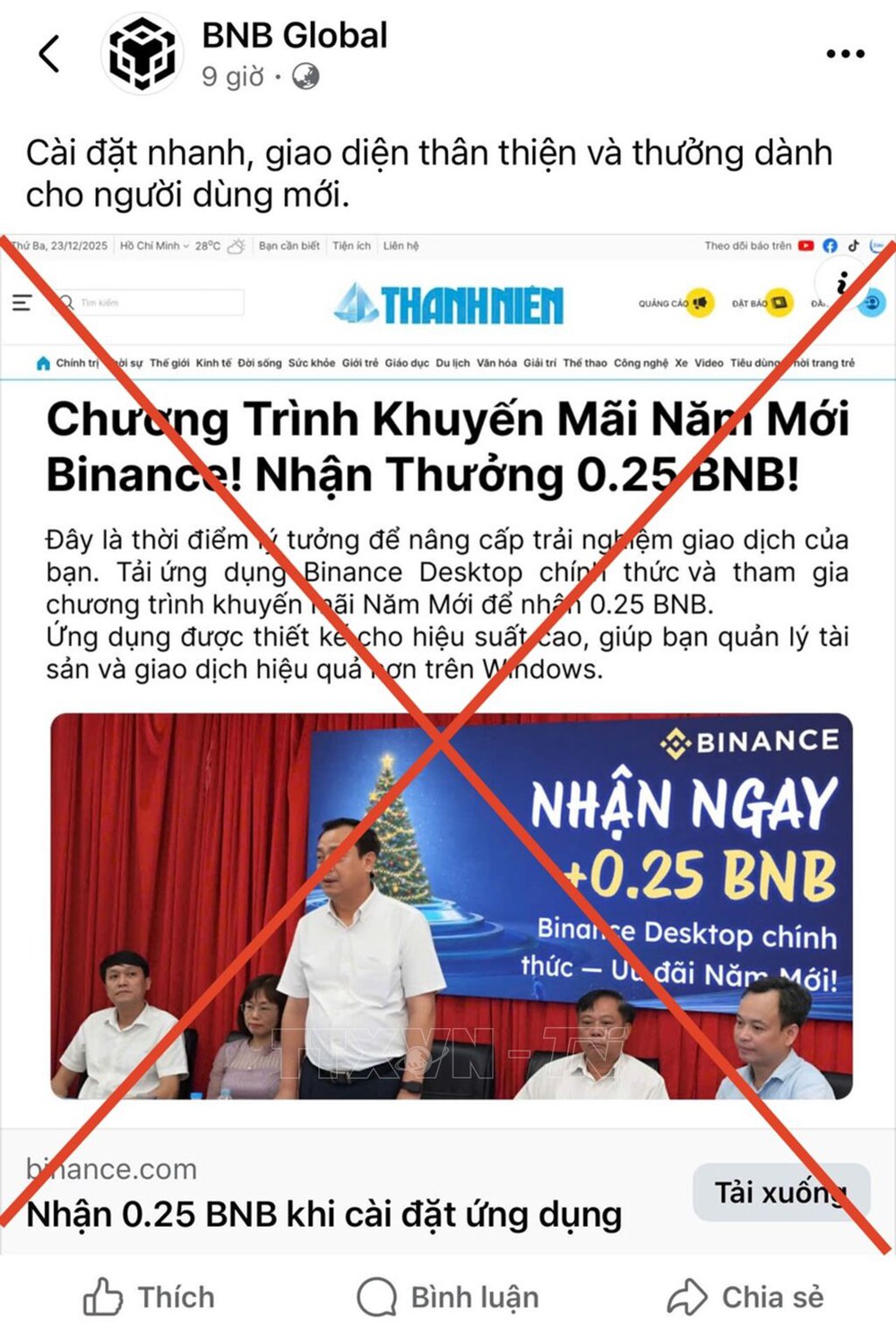 Cảnh báo thông tin giả mạo liên quan đến Cục Du lịch Quốc gia Việt Nam - Ảnh 1. Cảnh báo thông tin giả mạo liên quan đến Cục Du lịch Quốc gia Việt Nam - Ảnh 1.