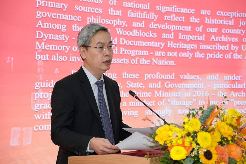 Ra mắt không gian giới thiệu Di sản tư liệu thế giới của Việt Nam và tài liệu lưu trữ quốc gia tiêu biểu - Ảnh 1.