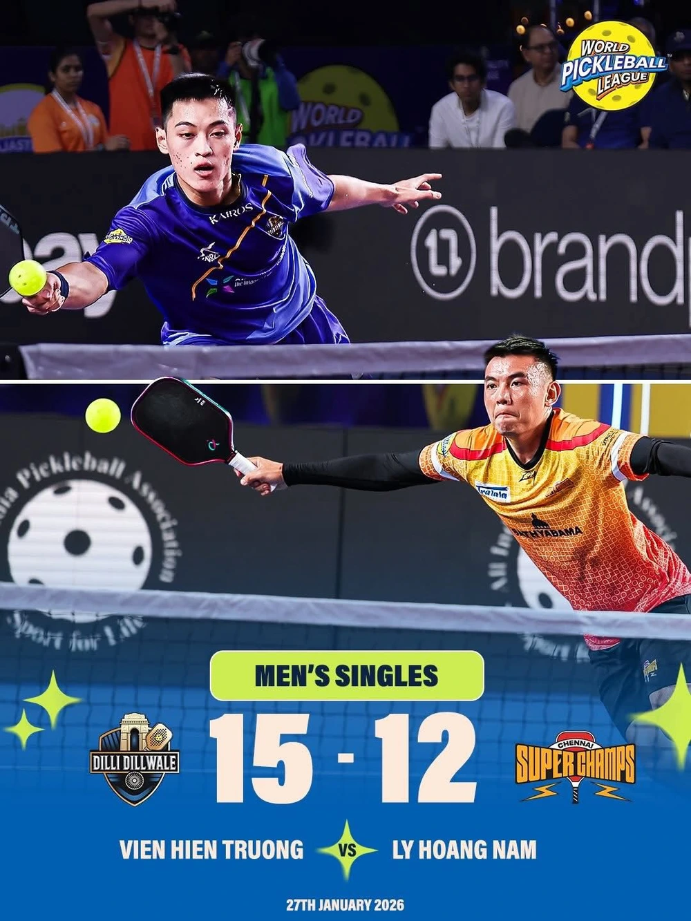 Thể thức độc, lạ ở giải đấu pickleball tại Ấn Độ, nơi Lý Hoàng Nam và loạt tay vợt Việt Nam đang tham dự - Ảnh 1. Thể thức độc, lạ ở giải đấu pickleball tại Ấn Độ, nơi Lý Hoàng Nam và loạt tay vợt Việt Nam đang tham dự - Ảnh 1.