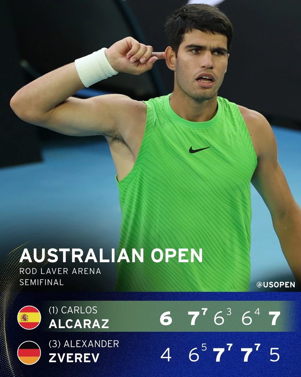 Carlos Alcaraz vào chung kết Australian Open 2026 sau 5 set - Ảnh 1.