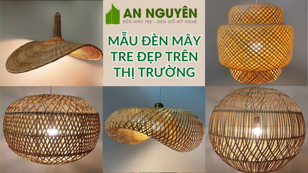 Mẫu đèn mây tre đẹp trên thị trường, giá tốt 2026, gia công theo yêu cầu - Ảnh 1.