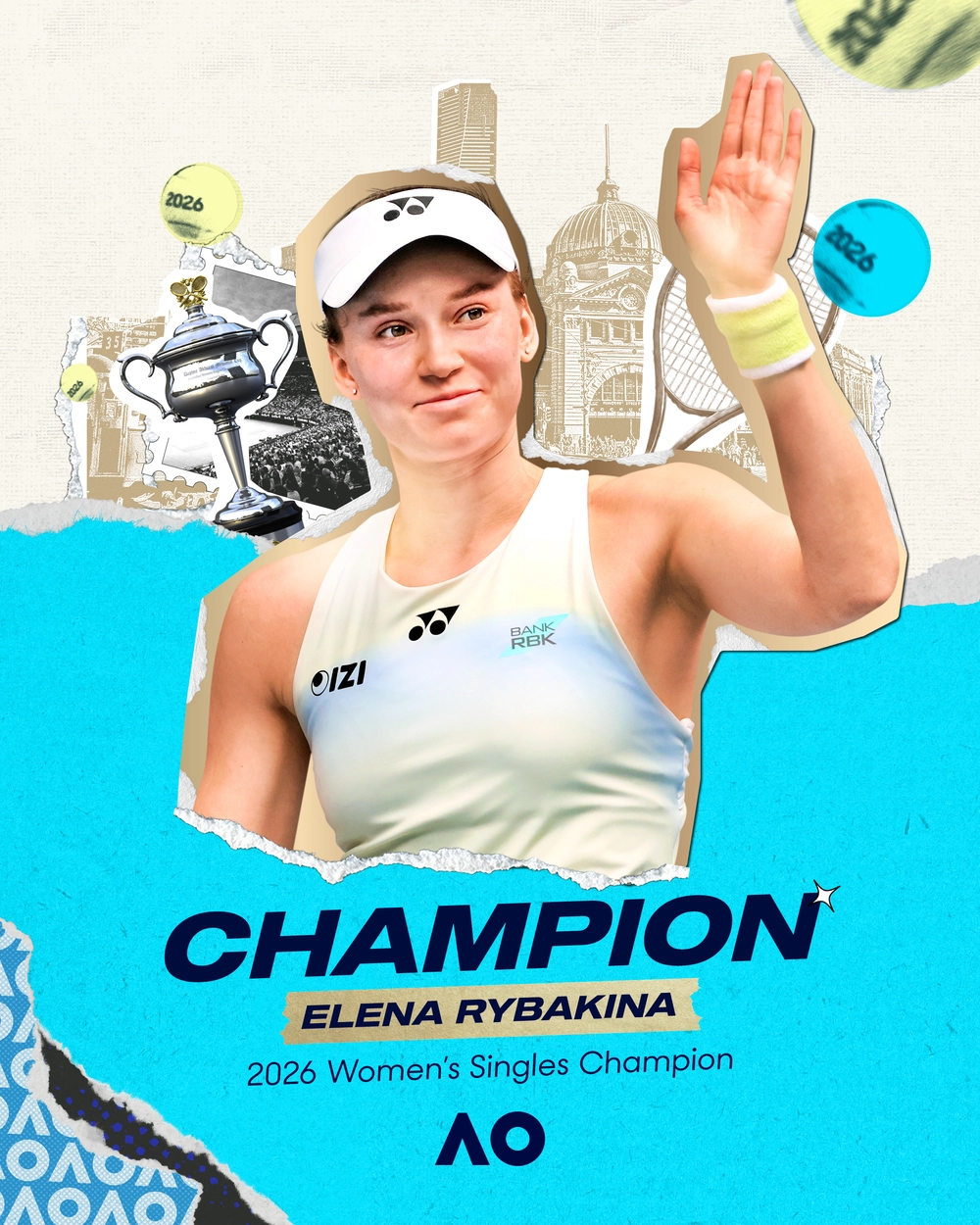 Chung kết Australian Open nữ 2026: Elena Rybakina thắng Aryna Sabalenka, giành chức vô địch ấn tượng - Ảnh 2.