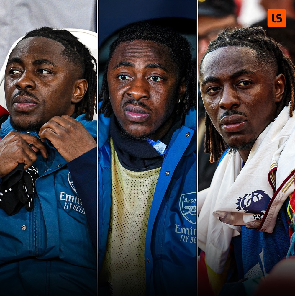 Tân binh 67 triệu bảng Eberechi Eze không được chơi phút nào trong 4 trận gần nhất của Arsenal ở Ngoại hạng Anh