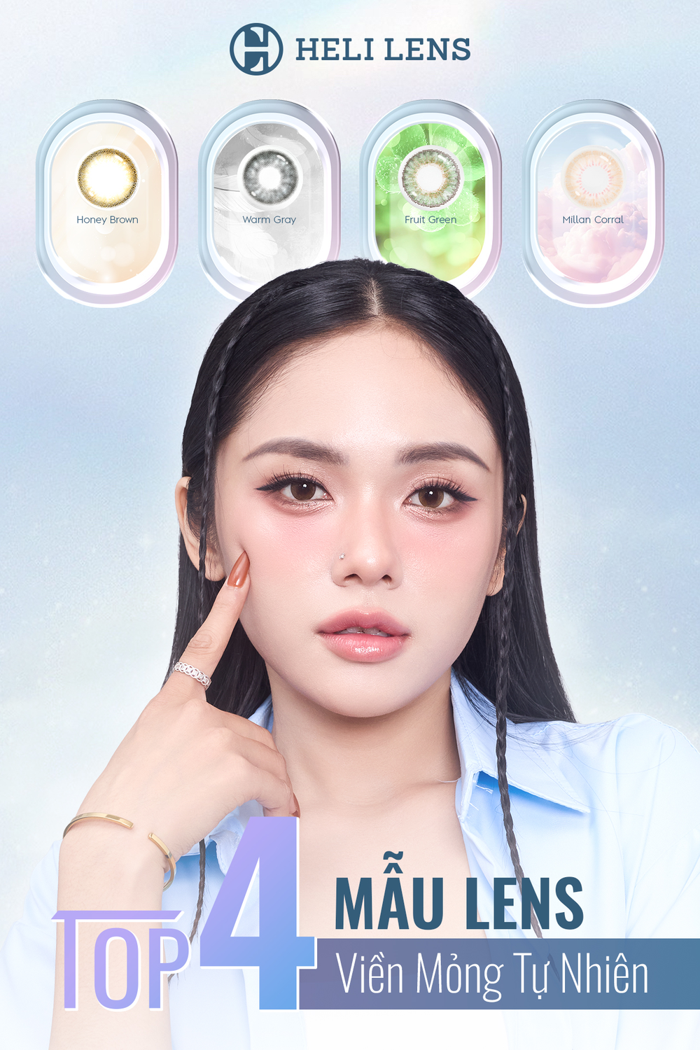 Chuyên gia Heli Lens chia sẻ: 3 Sai lầm khi đeo Lens màu khiến mắt vừa "giả" vừa hại - Ảnh 1. Chuyên gia Heli Lens chia sẻ: 3 Sai lầm khi đeo Lens màu khiến mắt vừa "giả" vừa hại - Ảnh 1.