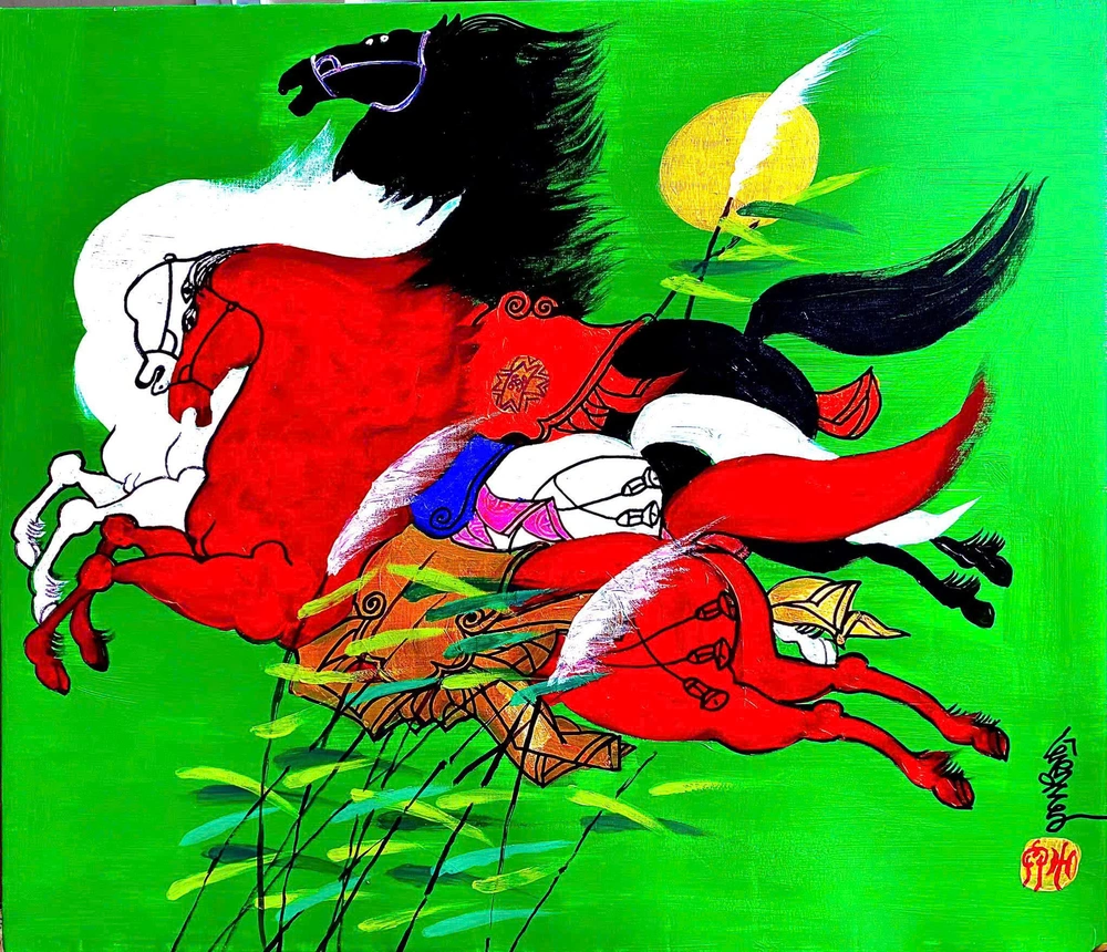 Họa sĩ Lê Trí Dũng - "Sống với ngựa, vẽ bằng cả trái tim" - Ảnh 3.