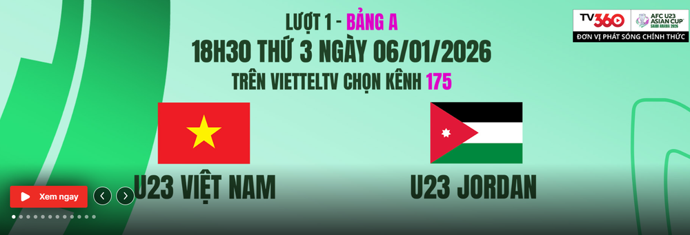 Nhà đài thứ 2 của Việt Nam công bố trực tiếp VCK U23 châu Á 2026 - Ảnh 2.