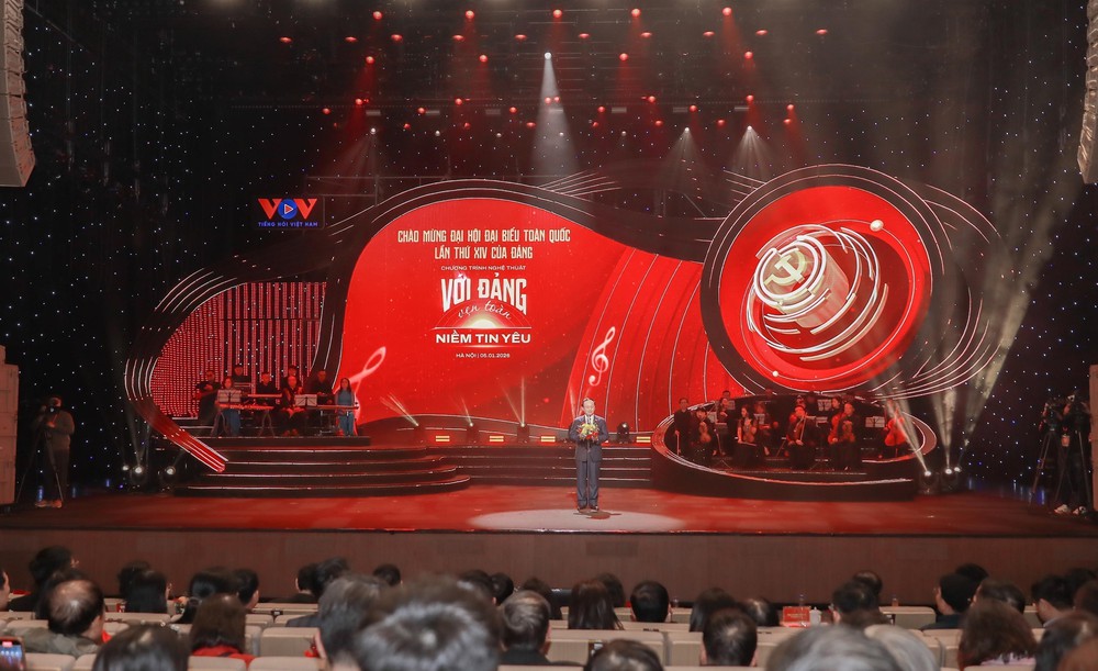 Đại hội XIV của Đảng: Đêm nghệ thuật "Với Đảng vẹn toàn niềm tin yêu" - Ảnh 5.