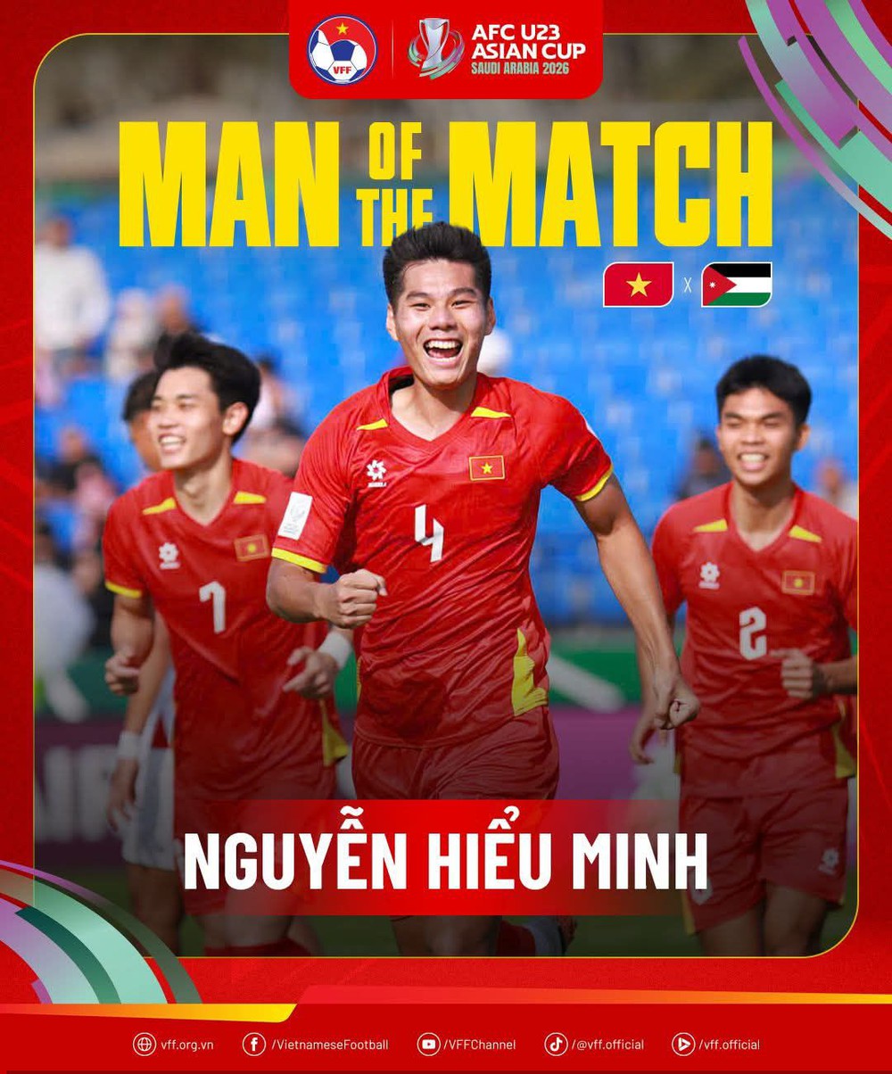 Ghi bàn và phòng ngự xuất sắc, 'hòn đá tảng' của U23 Việt Nam được AFC vinh danh ở giải châu Á - Ảnh 1.