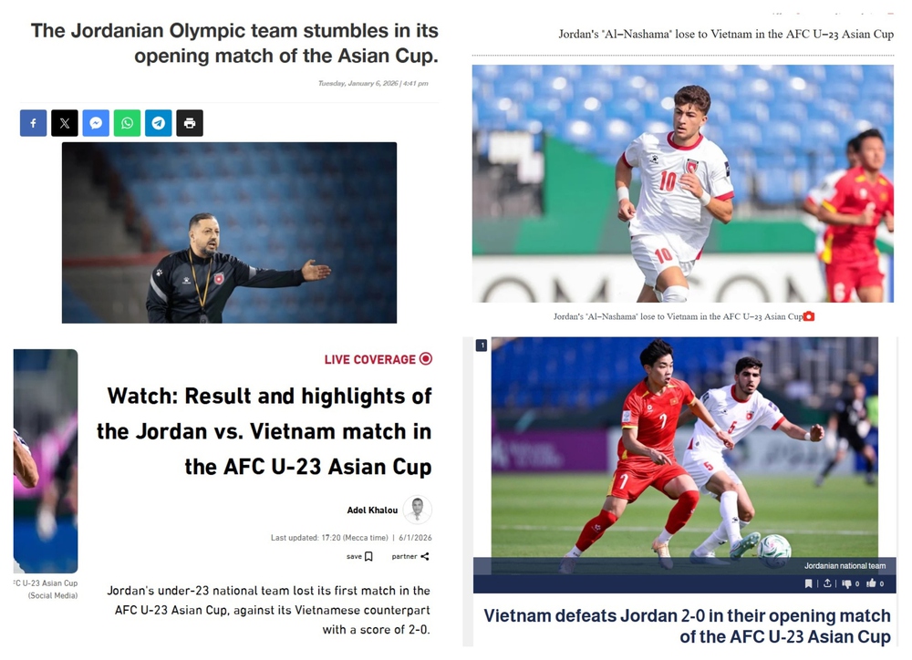 Báo Tây Á khen ngợi đẳng cấp của tuyển trẻ Việt Nam, thừa nhận U23 Jordan chơi bế tắc - Ảnh 1.