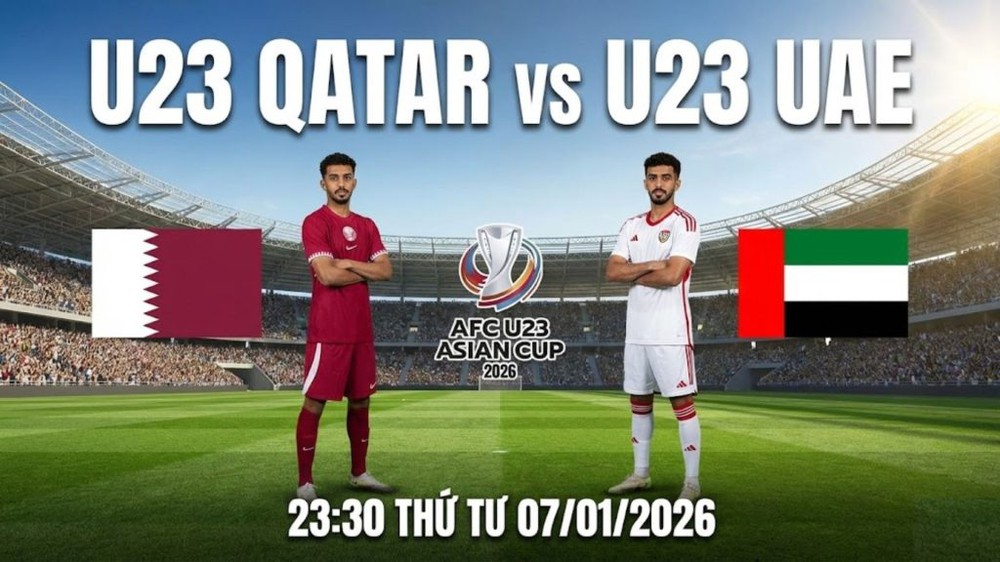 Link xem trực tiếp bóng đá U23 Qatar vs U23 UAE 23h30 hôm nay, VCK U23 châu Á 2026  - Ảnh 2.