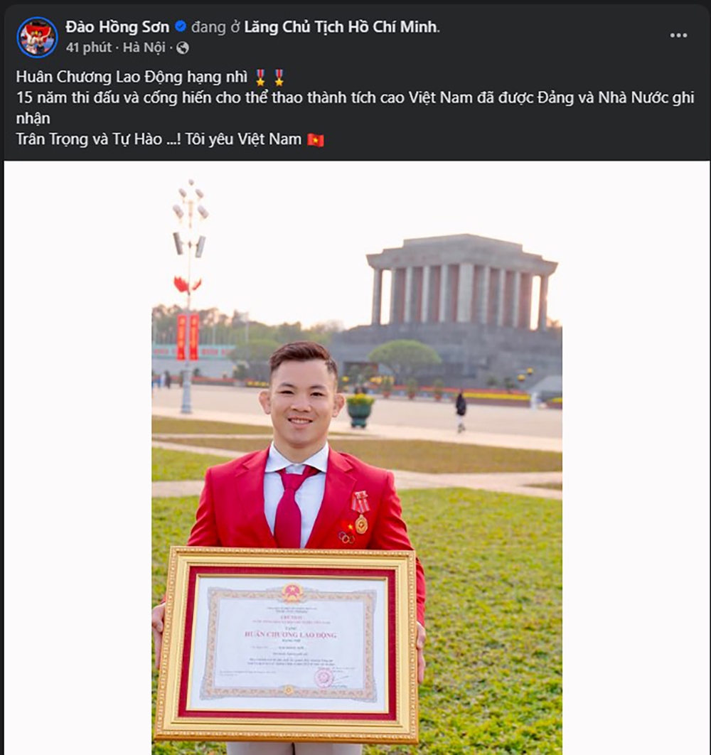 Võ sĩ vô địch thế giới của Việt Nam chia sẻ đầy tự hào khi nhận Huân chương Lao Động  - Ảnh 1.