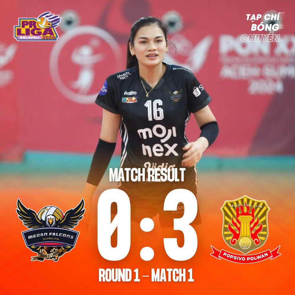 Vi Thị Như Quỳnh ghi hơn 10 điểm ở trận ra mắt, Medan Falcons vẫn thất thủ trước đại gia Indonesia - Ảnh 2. Vi Thị Như Quỳnh ghi hơn 10 điểm ở trận ra mắt, Medan Falcons vẫn thất thủ trước đại gia Indonesia - Ảnh 2.