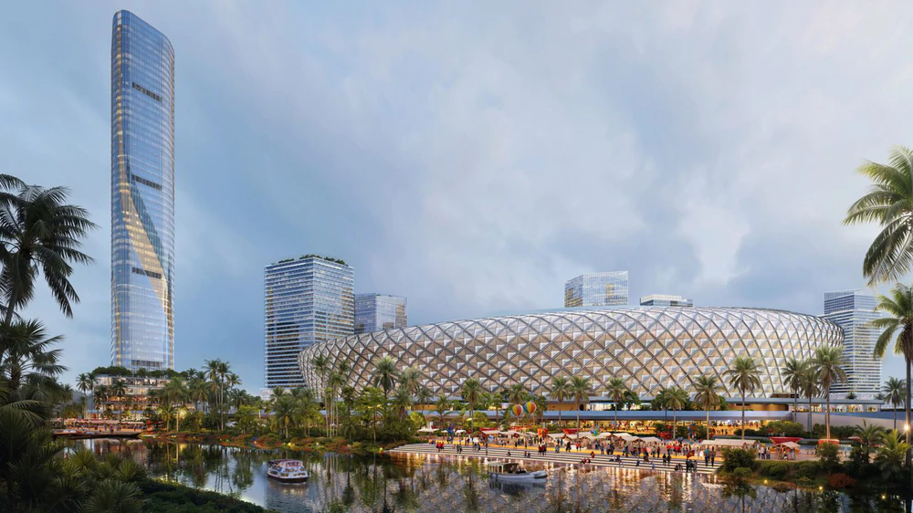 Thiết kế sân vận động Rạch Chiếc vừa được Populous công bố - Ảnh: Populous/Dezeen