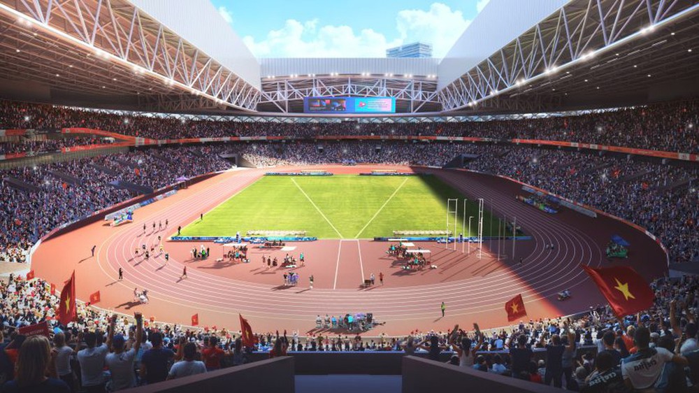 Sân vận động được thiết kế để tổ chức "90% các môn thể thao Olympic" - Ảnh: Populous/Dezeen