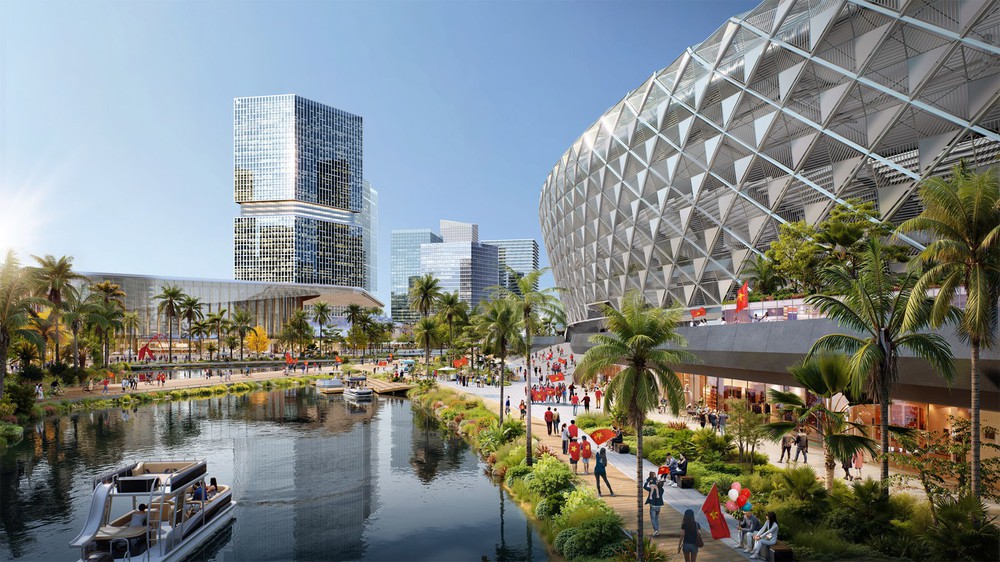 Khu liên hợp được thiết kế cho nhiều hoạt động giải trí đa dạng - Ảnh: Populous/Dezeen